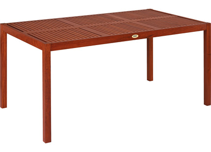 Mesa Rectangular 6 Plazas de Madera Jatobá Natural - Tramontina Fitt