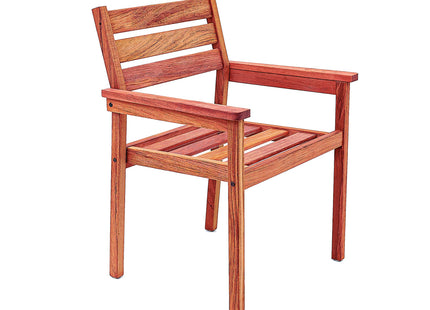 Sillón Fijo de Madera Jatobá con Acabado Natural