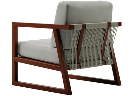 Sillón Tramontina Lanati de Madera de Jatoba  FSC con Respaldo de Cuerdas
