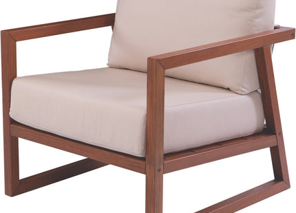 Sillón Tramontina Lanati de Madera de Jatoba  FSC con Respaldo de Cuerdas