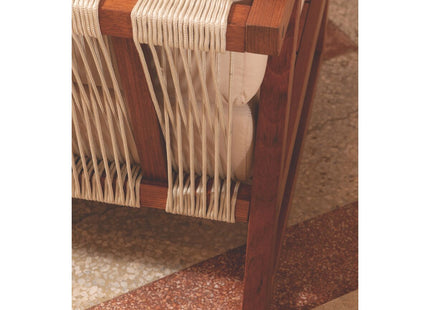 Sillón Tramontina Lanati de Madera de Jatoba  FSC con Respaldo de Cuerdas