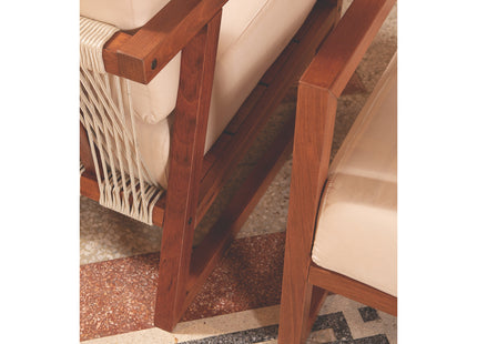 Sillón Tramontina Lanati de Madera de Jatoba  FSC con Respaldo de Cuerdas