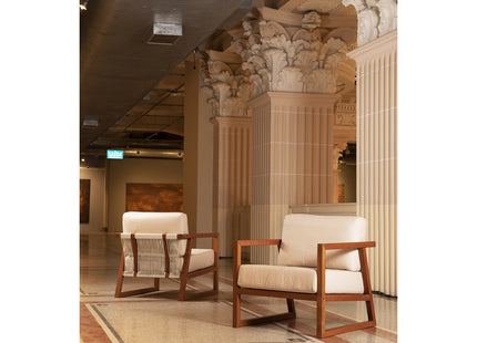 Sillón Tramontina Lanati de Madera de Jatoba  FSC con Respaldo de Cuerdas