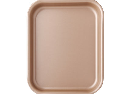 Asadera rectangular rasa Tramontina Brasil en aluminio con revestimiento interno y externo antiadherente Starflon Max rojo 34 cm 2.9 L
