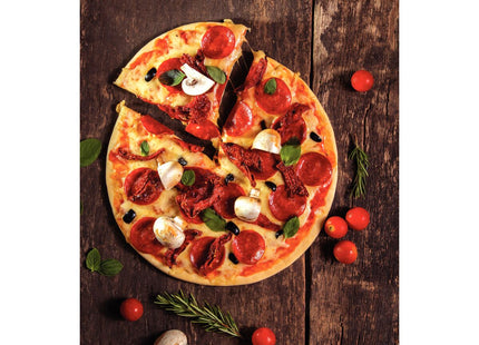 Asadera para pizza Tramontina Brasil en aluminio con revestimiento interno y externo antiadherente Starflon Max grafito 30 cm 1.8 L