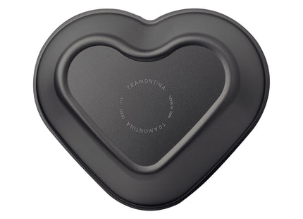 Molde para Tarta Tramontina Brasil en aluminio con revestimiento antiadherente Starflon Max grafito 24 cm 1.1 L