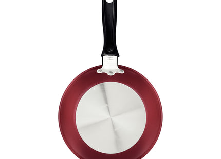Sartén Tramontina Turim en aluminio con revestimiento interno y externo con antiadherente Starflon Max roja 24 cm y 1.4 L