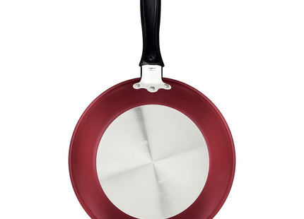 Sartén Tramontina Turim en aluminio con revestimiento interno y externo con antiadherente Starflon Max roja 30 cm y 2.5 L