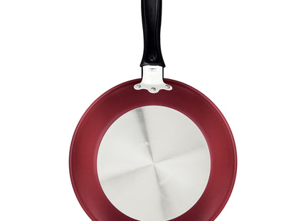 Sartén Tramontina Turim en aluminio con revestimiento interno y externo con antiadherente Starflon Max roja 30 cm y 2.5 L