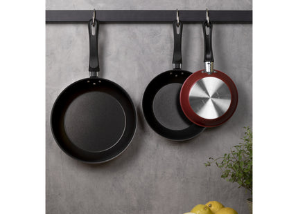 Juego de Sartenes Tramontina Linz con Revestimiento Interno y Externo con Antiadherente Starflon Max Rojo 3 Piezas