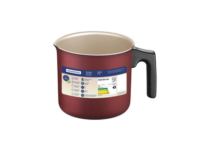 Hervidor Tramontina Turim en aluminio con revestimiento interno y externo con antiadherente Starflon Max rojo 12 cm y 1.1L