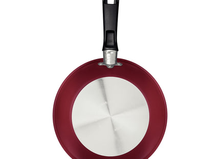 Sartén Tramontina Loreto en Aluminio con Revestimiento Interno y Externo Antiadherente Starflon Max con Mango Baquelita 24 cm 1.4 L Rojo