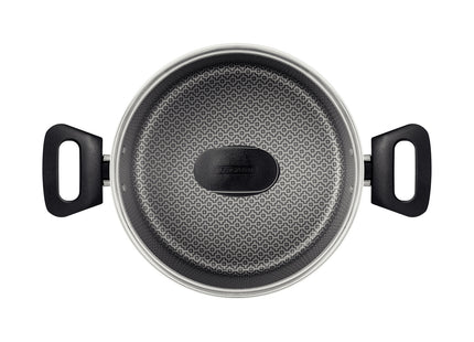 Cacerola Tramontina Loreto en Aluminio con Revestimiento Interno y Externo Antiadherente Starflon Max con Tapa y Asas Baquelita 22 cm 3.7 L Rojo
