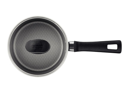 Olla Tramontina Loreto en Aluminio con Revestimiento Interno y Externo Antiadherente Starflon Max Mango Baquelita y Tapa de Vidrio 18 cm 2.0 L Rojo