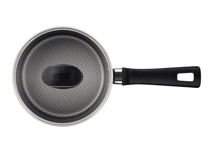 Olla Tramontina Loreto en Aluminio con Revestimiento Interno y Externo Antiadherente Starflon Max Mango Baquelita y Tapa de Vidrio 18 cm 2.0 L Rojo