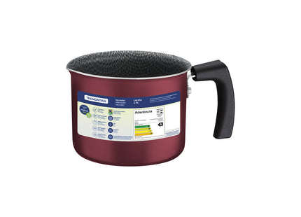 Hervidor Tramontina Loreto en Aluminio con Revestimiento Interno y Externo Antiadherente Starflon Max con Mango de Baquelita 12 cm 1.1 L Rojo