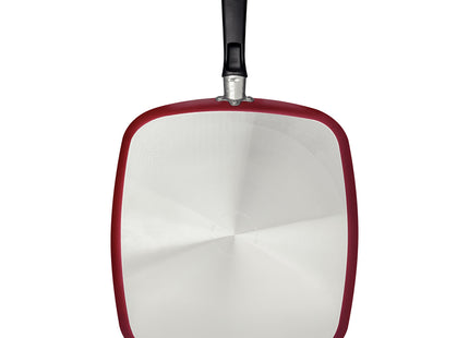 Bifera Lisa Tramontina Loreto en Aluminio con Revestimiento Interno Antiadherente Starflon Max con Mango Baquelita 26 cm 1 L Rojo