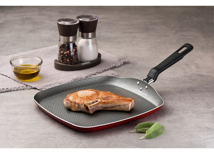 Bifera Lisa Tramontina Loreto en Aluminio con Revestimiento Interno Antiadherente Starflon Max con Mango Baquelita 26 cm 1 L Rojo