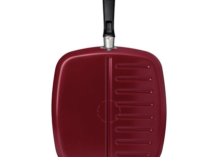Bifera Tramontina Loreto en Aluminio con Revestimiento Interno Antiadherente Starflon Max y Exterior Siliconado Rojo 26 cm