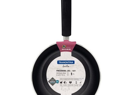 Sartén Tramontina Sicília en Aluminio con Revestimiento Interno y Externo en Starflon Excellent Avellana 20 cm 0.95 L