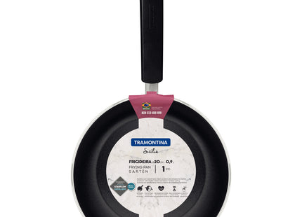 Sartén Tramontina Sicília en Aluminio con Revestimiento Interno y Externo en Starflon Excellent Avellana 20 cm 0.95 L