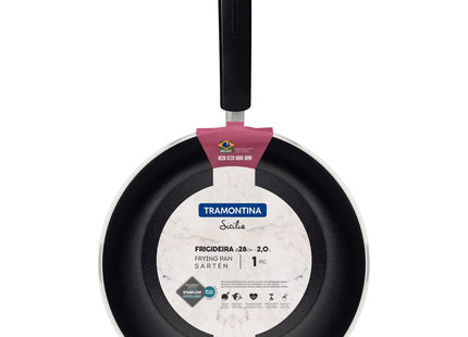 Sartén Tramontina Sicília en Aluminio con Revestimiento Interno y Externo en Antiadherente Starflon Excellent Avellana 28 cm 2 L