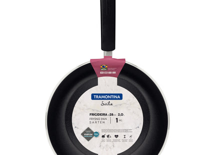 Sartén Tramontina Sicília en Aluminio con Revestimiento Interno y Externo en Antiadherente Starflon Excellent Avellana 28 cm 2 L