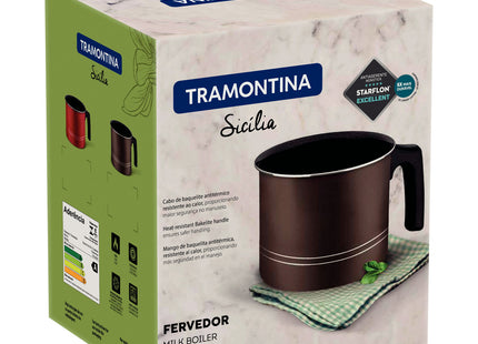 Hervidor Tramontina Sicília en Aluminio con Revestimiento Interno y Externo en Antiadherente Starflon Excellent Avellana 14 cm 1.9 L