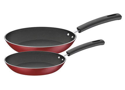 Juego de sartenes Tramontina Sicília en aluminio con revestimiento interno y externo de antiadherente Starflon Excellent rojo 2 piezas