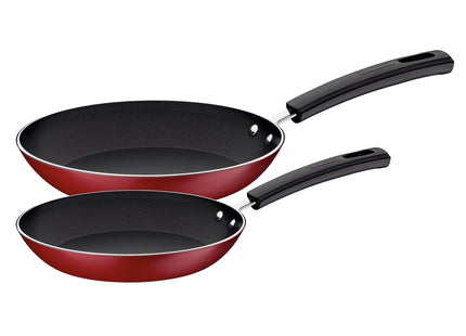 Juego de sartenes Tramontina Sicília en aluminio con revestimiento interno y externo de antiadherente Starflon Excellent rojo 2 piezas