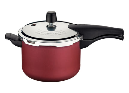 Olla de Presión Tramontina Vancouver en Aluminio con Revestimiento Interno y Externo Antiadherente Starflon Max Rojo 20 cm 4.5 L