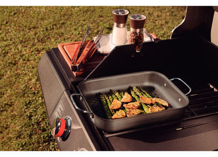 Parrilla Rectangular Tramontina Churrasco en Aluminio Anodizado 28 cm