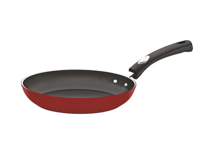 Sartén Tramontina Mônaco Induction en Aluminio con Revestimiento Interno Antiadherente Starflon Premium y Externo Siliconado Rojo 24 cm 1.6 L