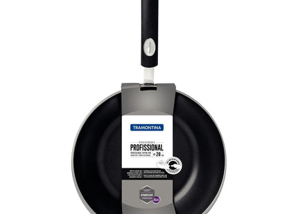 Sartén Tramontina Profesional para Saltear Aluminio con Revestimiento Interno con Antiadherente Starflon Premium y Acabado Externo Lijado 28 cm 3.3 L