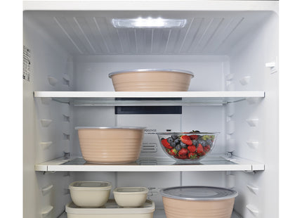 Batería de Cocina Multiuso Tramontina Itria en Aluminio con Revestimiento Cerámico y Mango Desmontable Marfil 10 Piezas
