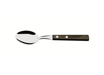 Cuchara para Té Tramontina con Lámina de Acero Inoxidable y Mango de Madera Tratada Polywood Castaño