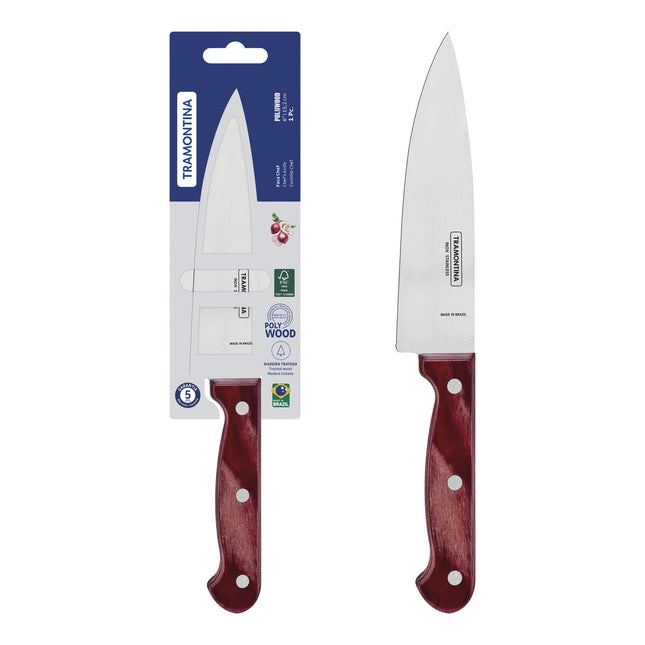Cuchillo Chef Tramontina Polywood con lámina...