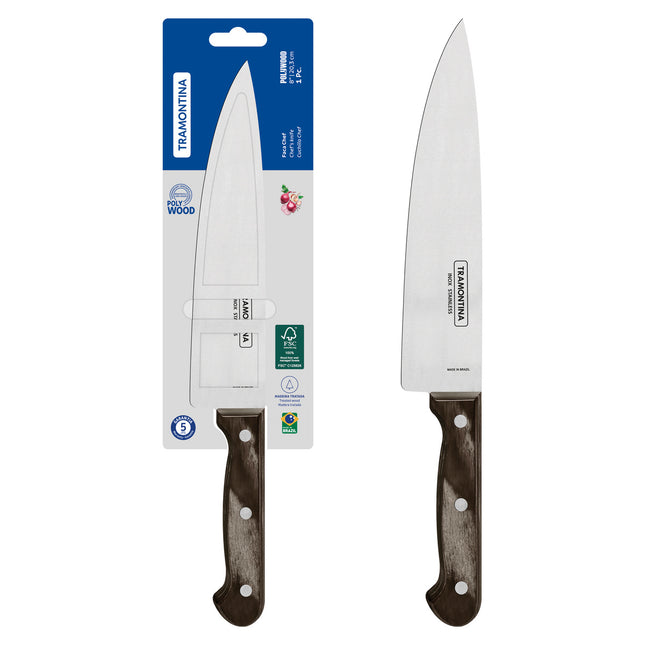 Cuchillo Chef Tramontina Polywood con Lámina...