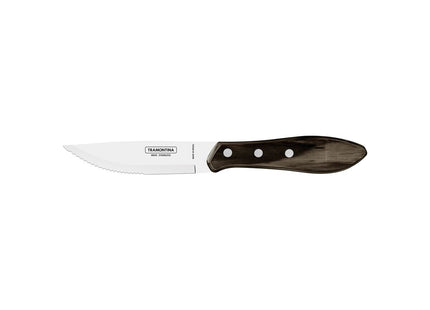 Cuchillo para Asado Jumbo Tramontina con Lámina de Acero Inoxidable y Mango de Madera Tratada Polywood Castaño 5"