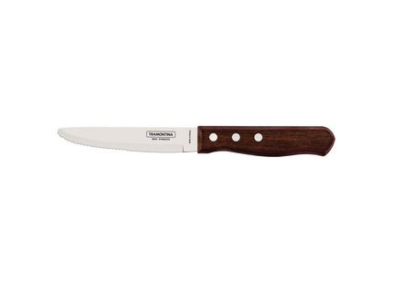 Cuchillo para Asado Jumbo Tramontina con Lámina de Acero Inoxidable y Mango de Madera Natural 5"