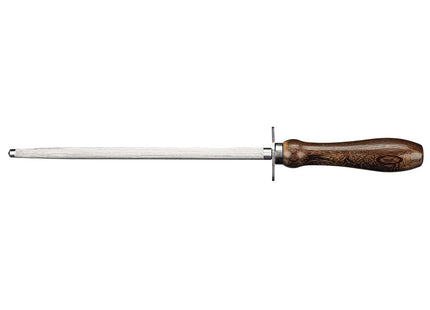 Afilador Estriado Tramontina Tradicional con Eje en Acero Carbono y Mango en Madera Natural 8"
