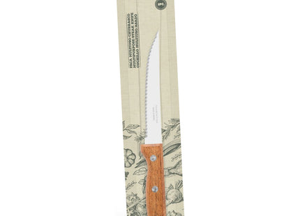 Cuchillo para Asado y Frutas Tramontina Dynamic con Lámina de Acero Inoxidable y Mango de Madera Natural 5"
