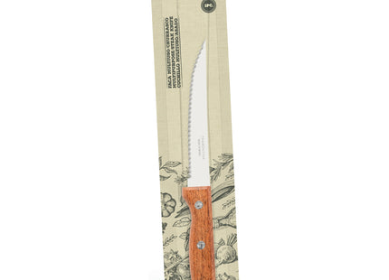 Cuchillo para Asado y Frutas Tramontina Dynamic con Lámina de Acero Inoxidable y Mango de Madera Natural 5"