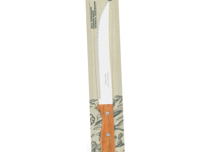 Cuchillo Trinchante Tramontina Dynamic con Lámina de Acero Inoxidable y Mango de Madera Natural 8"
