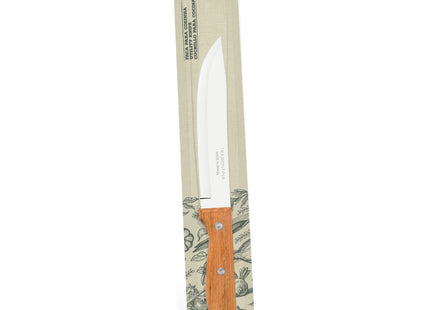 Cuchillo para Cocina Tramontina Dynamic con Lámina de Acero Inoxidable y Mango de Madera Natural 6"