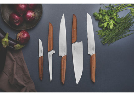 Cuchillo para Pan Tramontina Verttice con Lámina de Acero Inoxidable y Mango de Madera Natural 8"