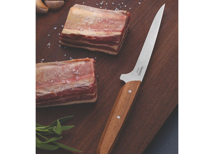 Cuchillo para Deshuesar Tramontina Verttice con Lámina de Acero Inoxidable y Mango de Madera Natural 6"