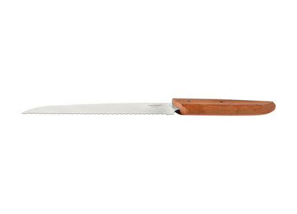 Cuchillo para Pan Tramontina Verttice con Lámina de Acero Inoxidable y Mango de Madera Natural 8"
