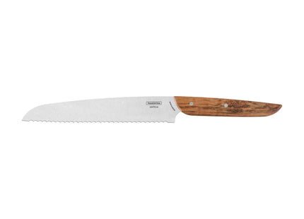 Cuchillo para Pan Tramontina Verttice con Lámina de Acero Inoxidable y Mango de Madera Natural 8"