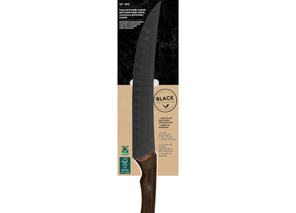 Cuchillo para Carne Tramontina Churrasco Black con Lámina de Acero Inoxidable Oscurecido y Mango de Madera 10"